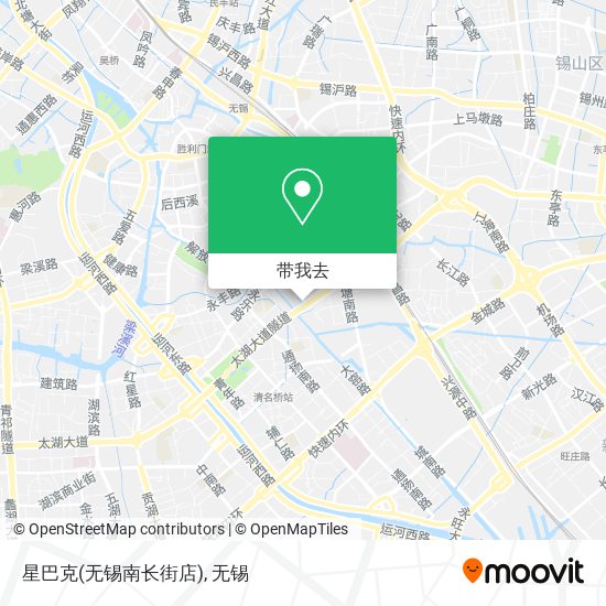 星巴克(无锡南长街店)地图