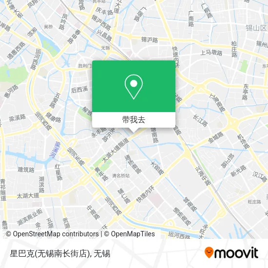 星巴克(无锡南长街店)地图