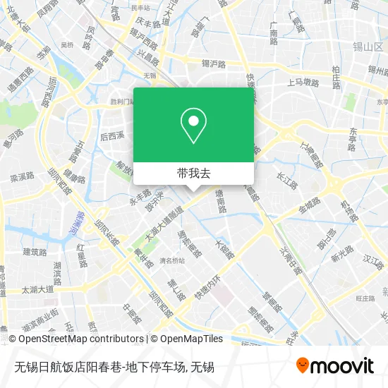 无锡日航饭店阳春巷-地下停车场地图