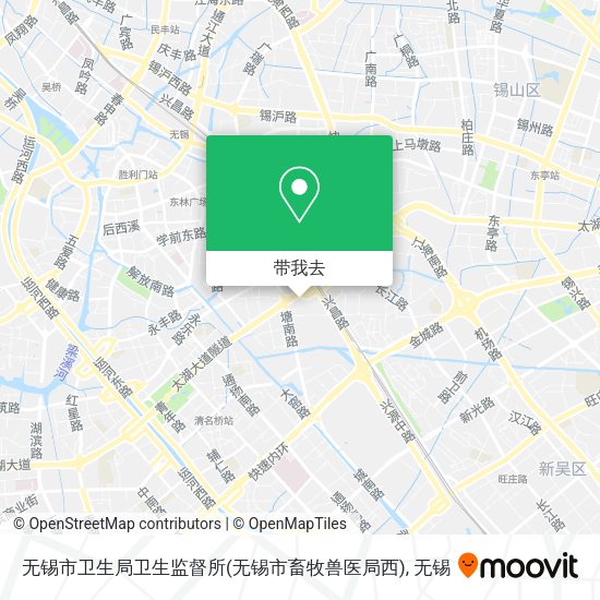 无锡市卫生局卫生监督所(无锡市畜牧兽医局西)地图