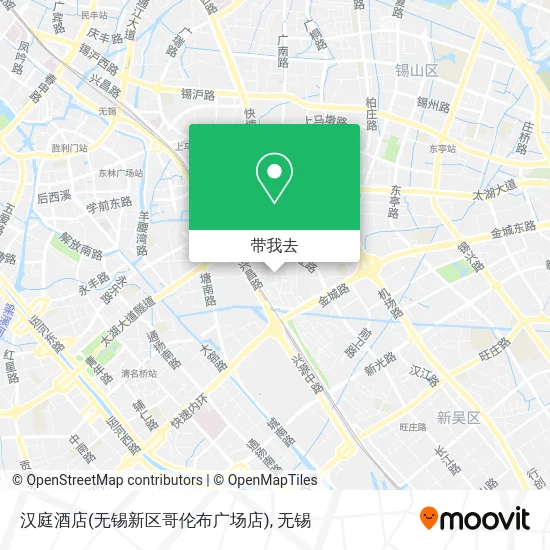 汉庭酒店(无锡新区哥伦布广场店)地图
