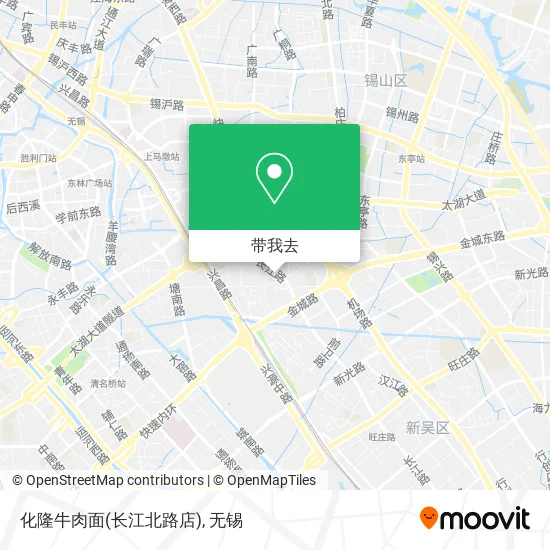 化隆牛肉面(长江北路店)地图