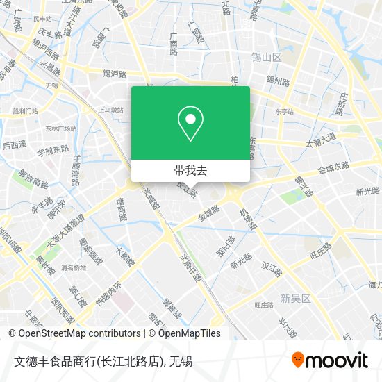 文德丰食品商行(长江北路店)地图