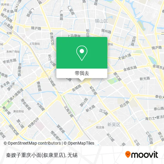秦嫂子重庆小面(叙康里店)地图