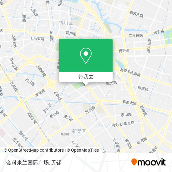 金科米兰国际广场地图