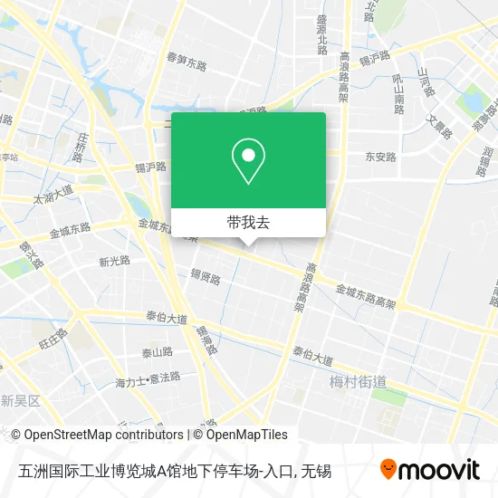 五洲国际工业博览城A馆地下停车场-入口地图