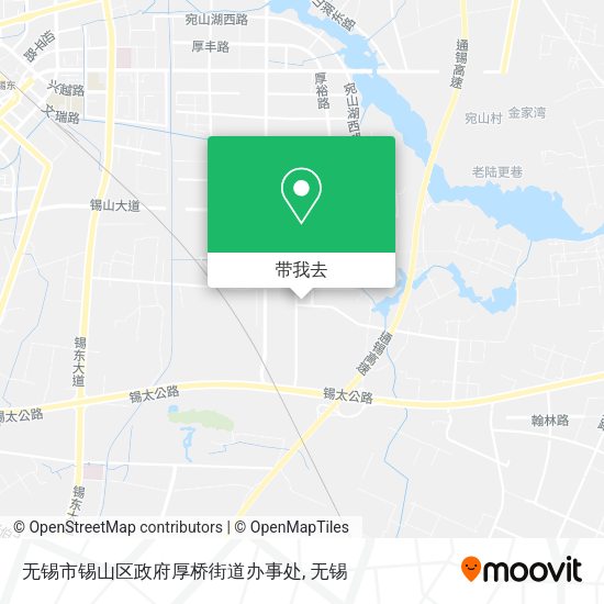 无锡市锡山区政府厚桥街道办事处地图