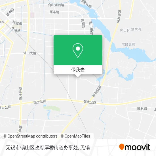 无锡市锡山区政府厚桥街道办事处地图