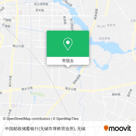 中国邮政储蓄银行(无锡市厚桥营业所)地图