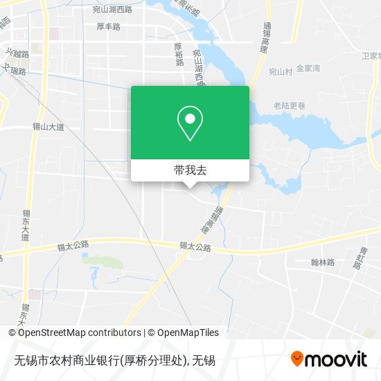 无锡市农村商业银行(厚桥分理处)地图