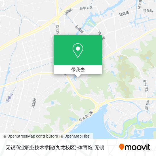 无锡商业职业技术学院(九龙校区)-体育馆地图