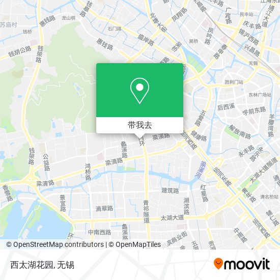 西太湖花园地图