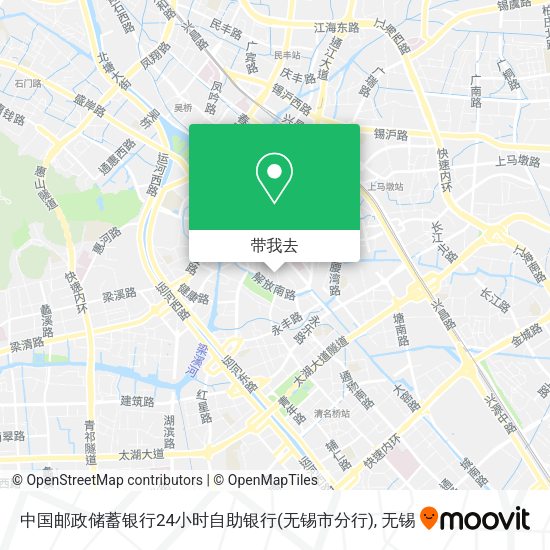 中国邮政储蓄银行24小时自助银行(无锡市分行)地图