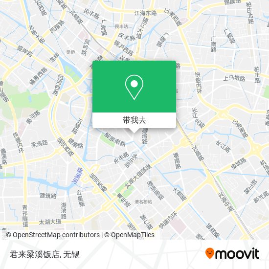 君来梁溪饭店地图