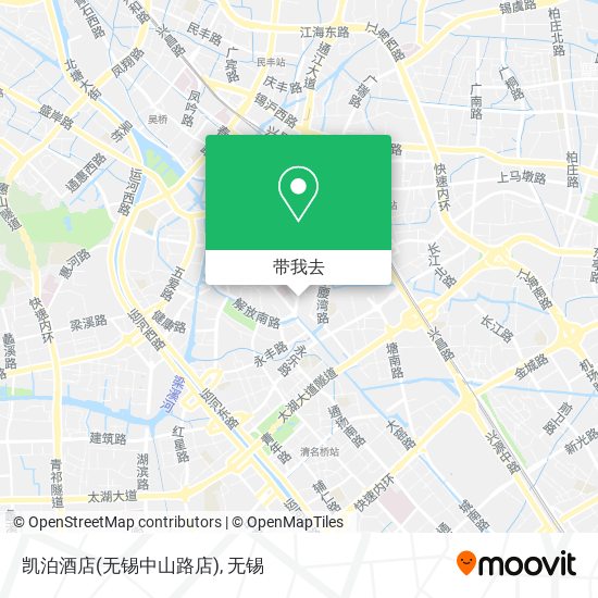 凯泊酒店(无锡中山路店)地图