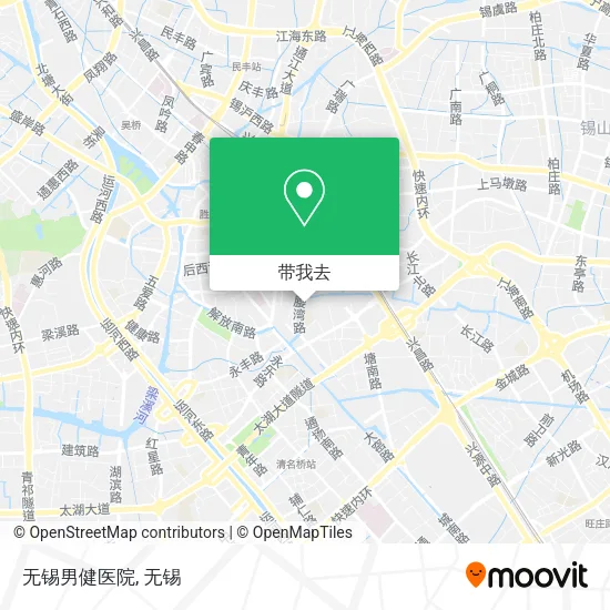 无锡男健医院地图