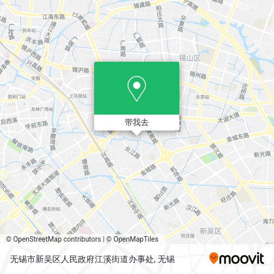 无锡市新吴区人民政府江溪街道办事处地图