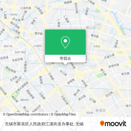 无锡市新吴区人民政府江溪街道办事处地图