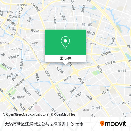 无锡市新区江溪街道公共法律服务中心地图