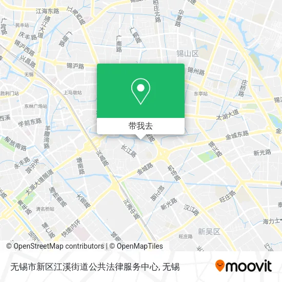 无锡市新区江溪街道公共法律服务中心地图