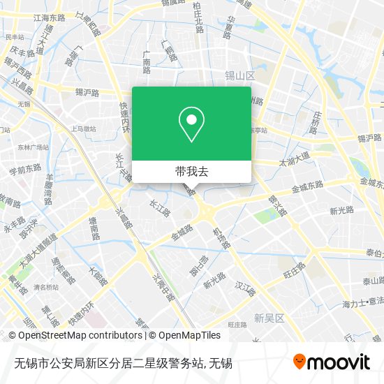 无锡市公安局新区分居二星级警务站地图