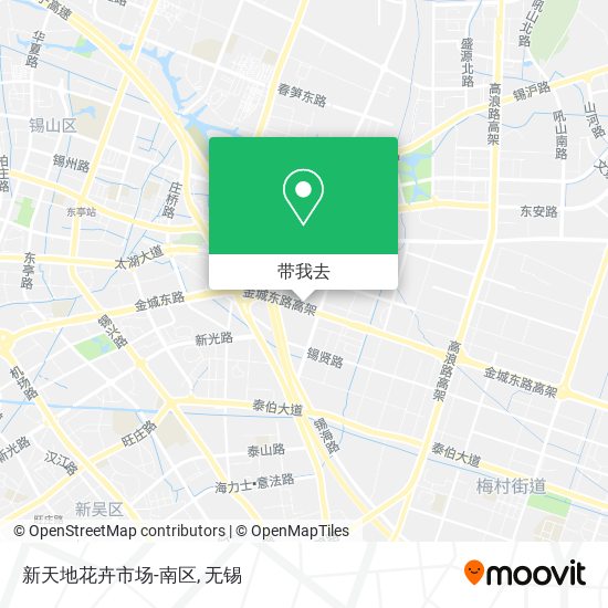 新天地花卉市场-南区地图