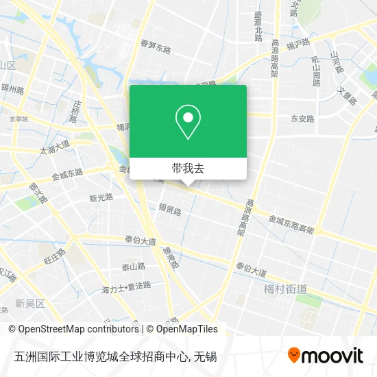 五洲国际工业博览城全球招商中心地图