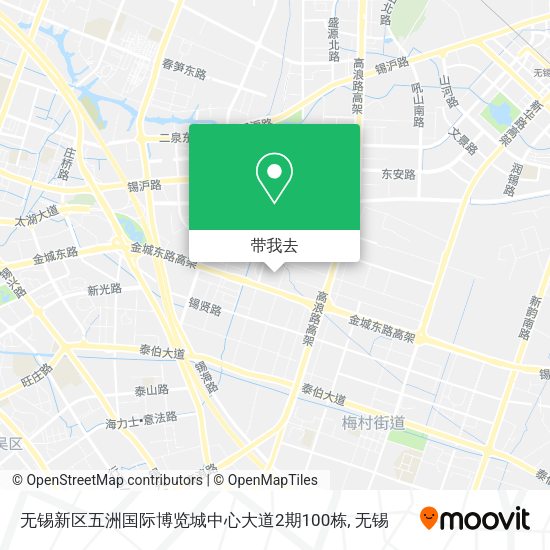 无锡新区五洲国际博览城中心大道2期100栋地图