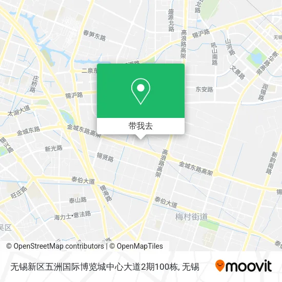 无锡新区五洲国际博览城中心大道2期100栋地图