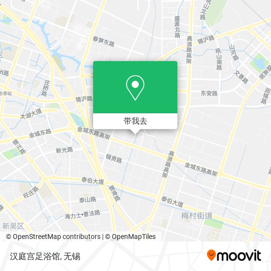 汉庭宫足浴馆地图
