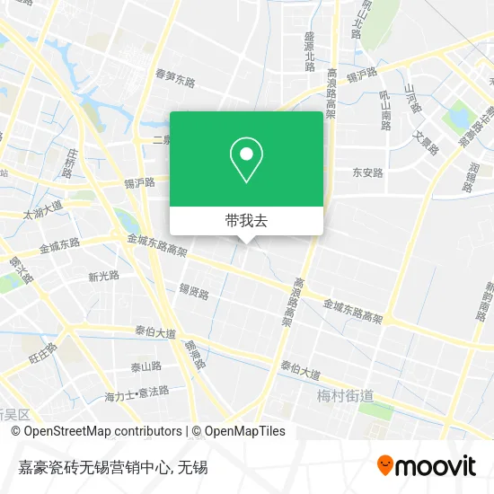 嘉豪瓷砖无锡营销中心地图