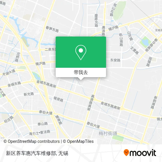 新区养车惠汽车维修部地图