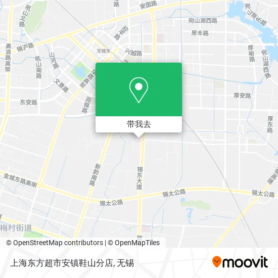 上海东方超市安镇鞋山分店地图