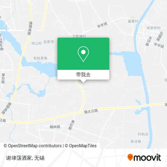 谢埭荡酒家地图