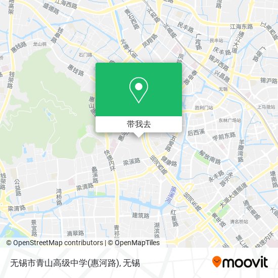 无锡市青山高级中学(惠河路)地图