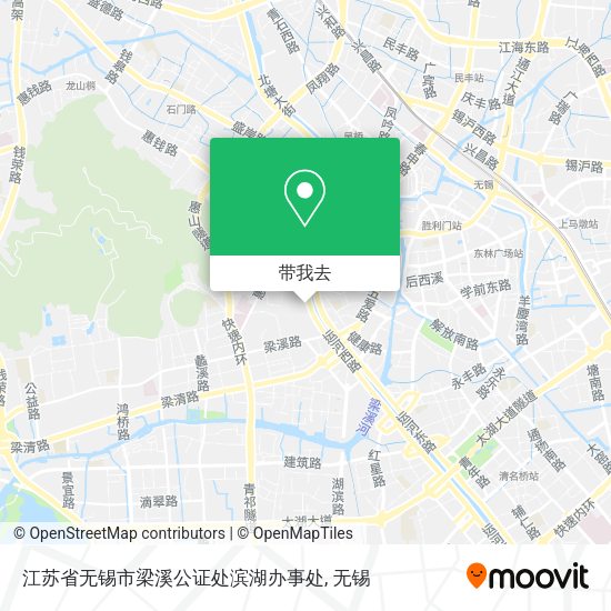 江苏省无锡市梁溪公证处滨湖办事处地图