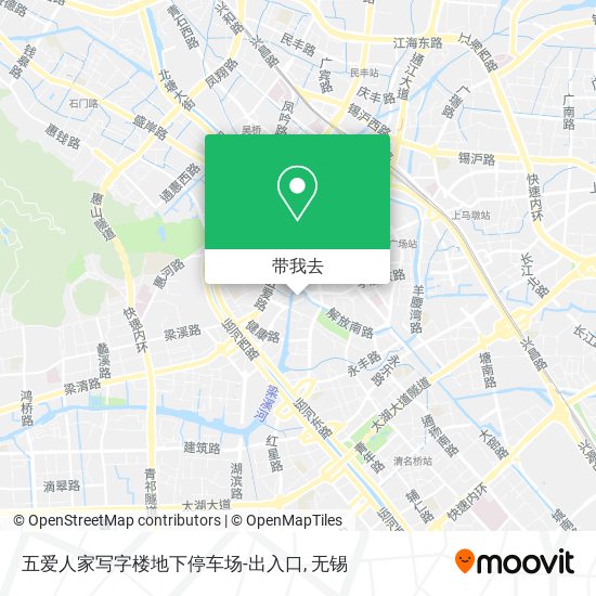 五爱人家写字楼地下停车场-出入口地图