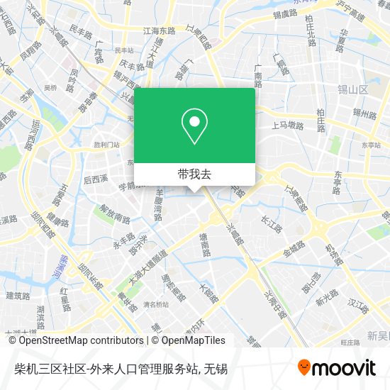 柴机三区社区-外来人口管理服务站地图