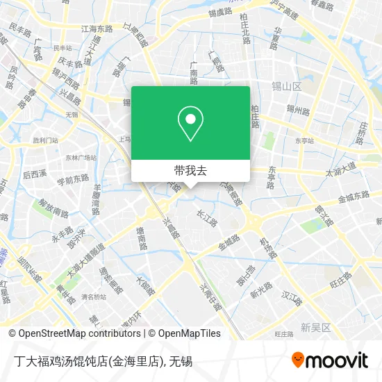 丁大福鸡汤馄饨店(金海里店)地图