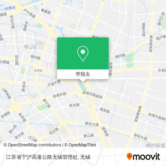 江苏省宁沪高速公路无锡管理处地图