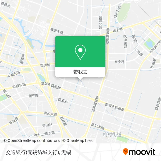 交通银行(无锡纺城支行)地图