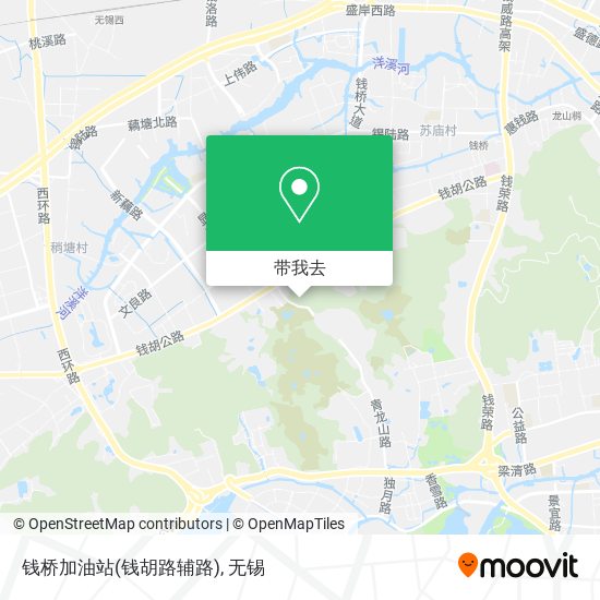 钱桥加油站(钱胡路辅路)地图