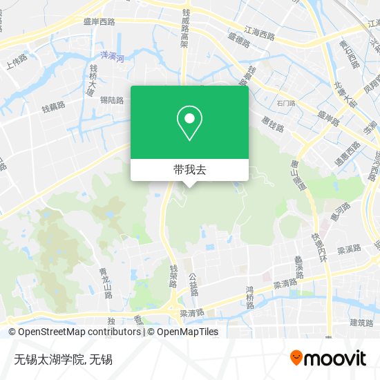 无锡太湖学院地图