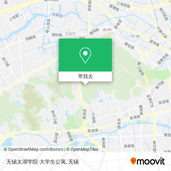 无锡太湖学院-大学生公寓地图