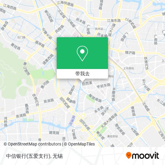 中信银行(五爱支行)地图