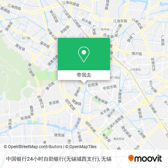 中国银行24小时自助银行(无锡城西支行)地图