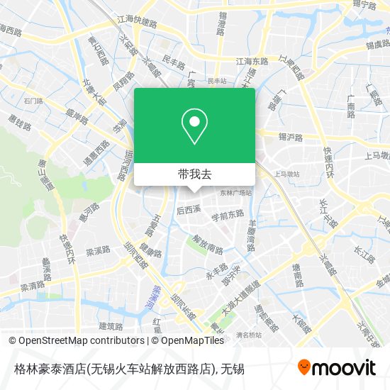 格林豪泰酒店(无锡火车站解放西路店)地图