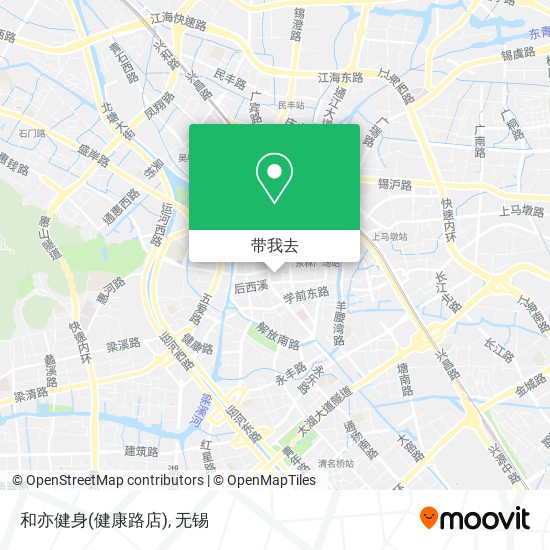 和亦健身(健康路店)地图