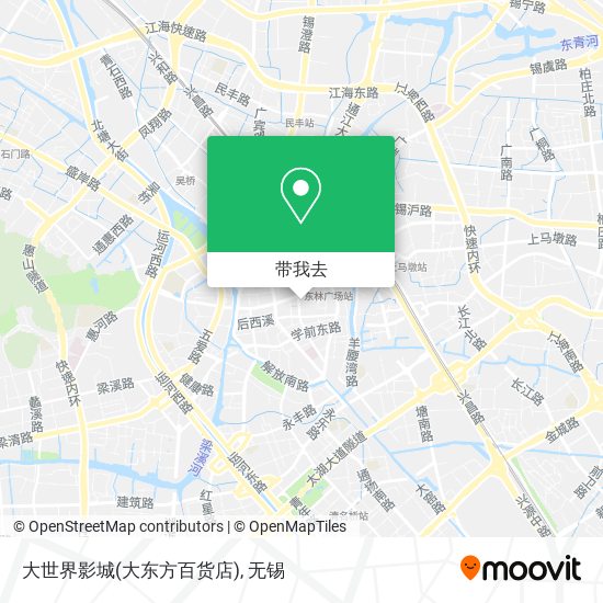 大世界影城(大东方百货店)地图