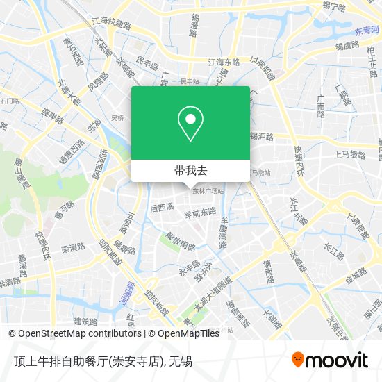 顶上牛排自助餐厅(崇安寺店)地图